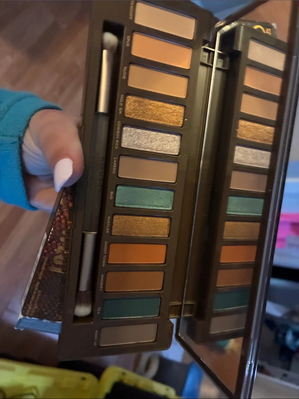 Urban Decay Naked Wild West Palette - Holographic Multicolor with Gold Lettering